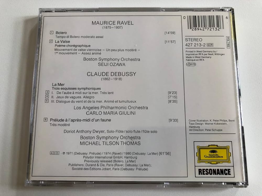 Ravel: Bolero - Debussy: La Mer - Amazon.com Music
